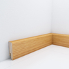 Listwa przypodłogowa drewniana 50x18 mm - dąb europejski lakierowany
