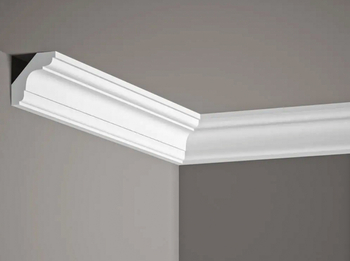 Listwa przysufitowa biała MDB112 wym. 200 x 4.4 x 4.4 cm, z ProFoam