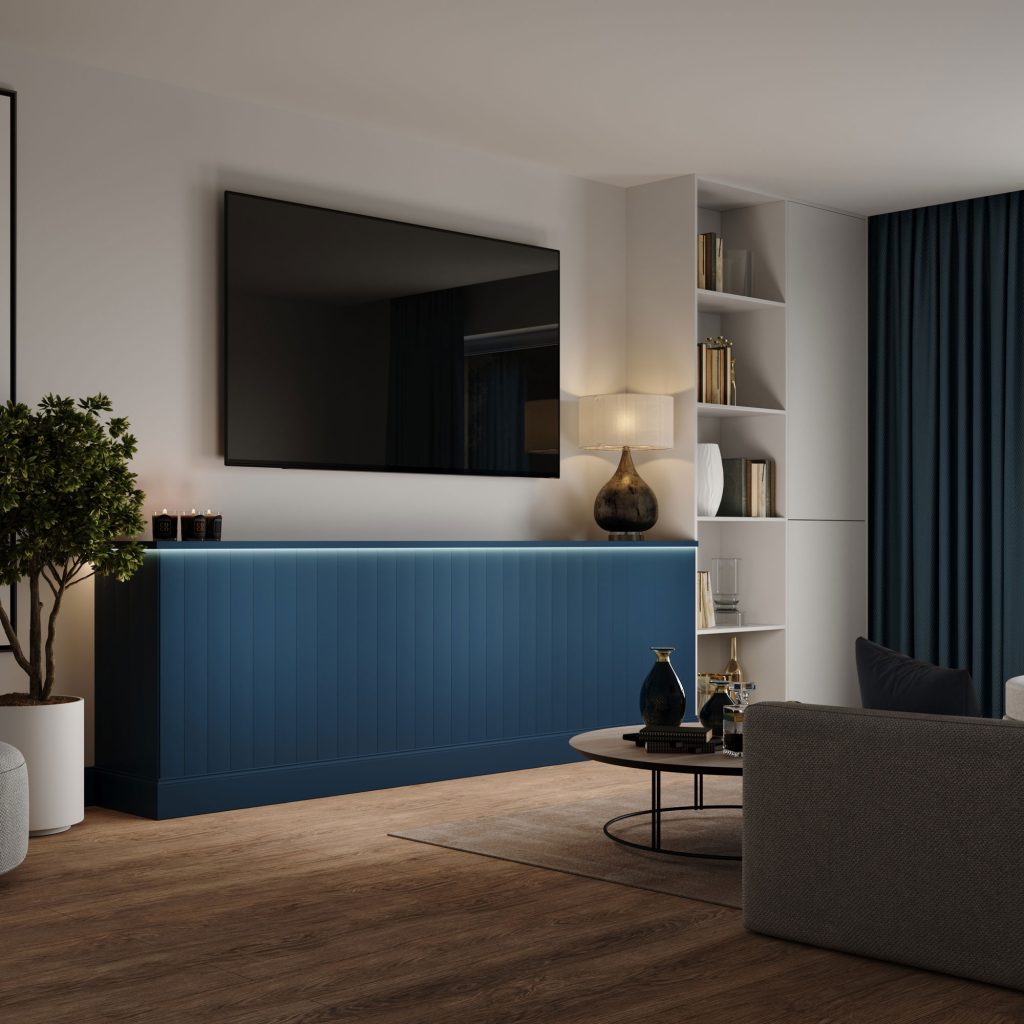 Listwa boazeryjna ELEGANT, boazeria ścienna MDF, do malowania