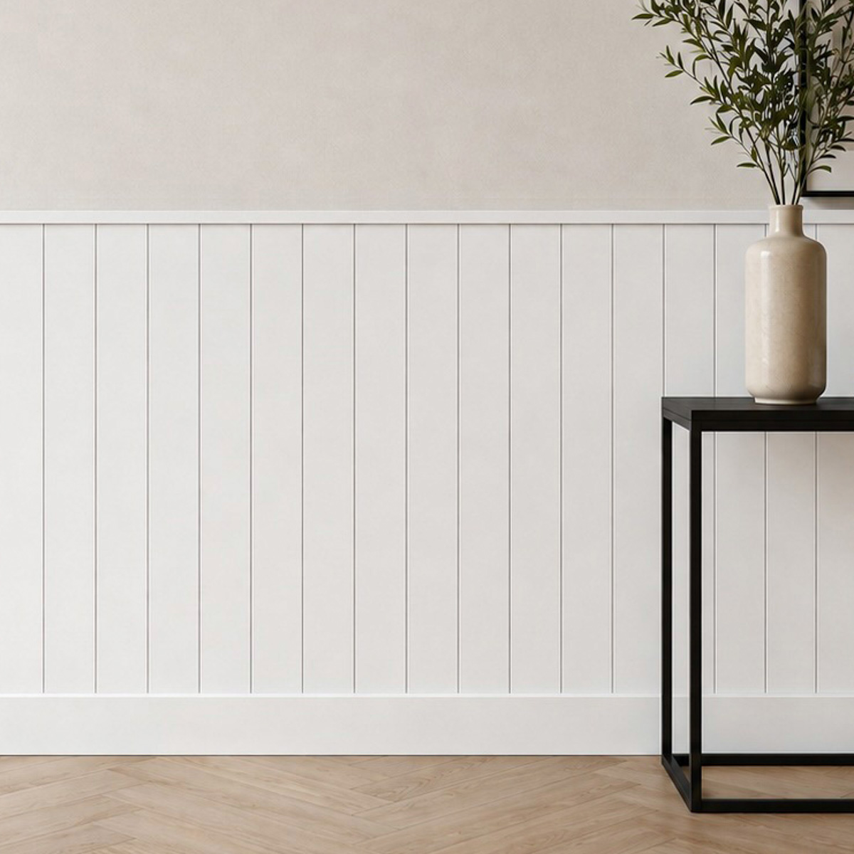 Boazeria ścienna AXIS do malowania - długość 200 cm, wysokość 114,5 cm