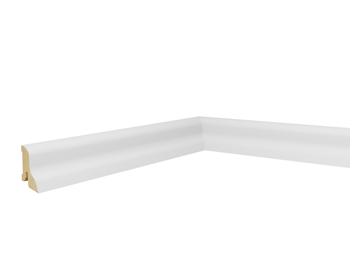 Listwa przypodłogowa MDF Biała Premium, 40x21 mm, Pedross
