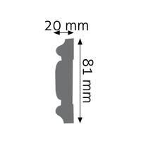 8.1 x 2 cm