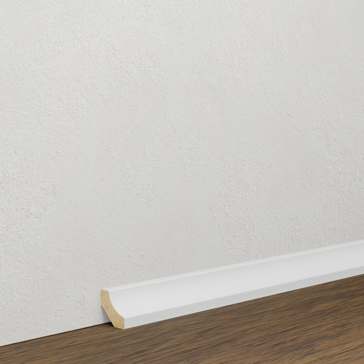 Listwa przypodłogowa MDF Biała Premium, 16x16 mm, Pedross