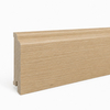 PRÓBKA 20 CM - Listwa przypodłogowa drewniana 80x15 mm - dąb lakierowany