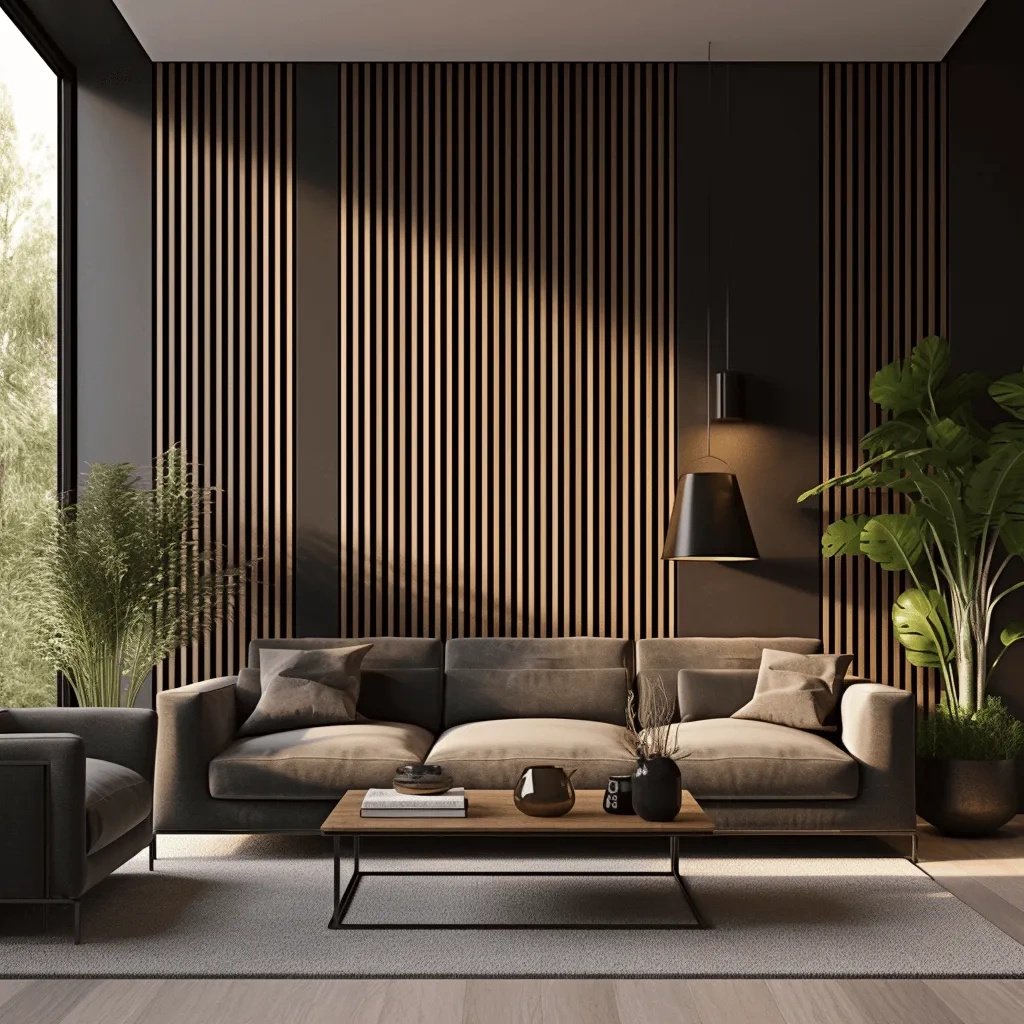 Lamela ścienna L0105 w kolorze naturalny dąb o wymiarach 270 x 1.2 x 12 cm, z PolyForce