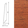 Drewniana listwa przypodłogowa lakierowana KS80 (240 cm x 7,9 cm x 1,6 cm) Merbau