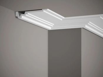 Listwa przysufitowa styropianowa biała MDB163 wym. 200 x 16 x 3.2 cm, z ProFoam