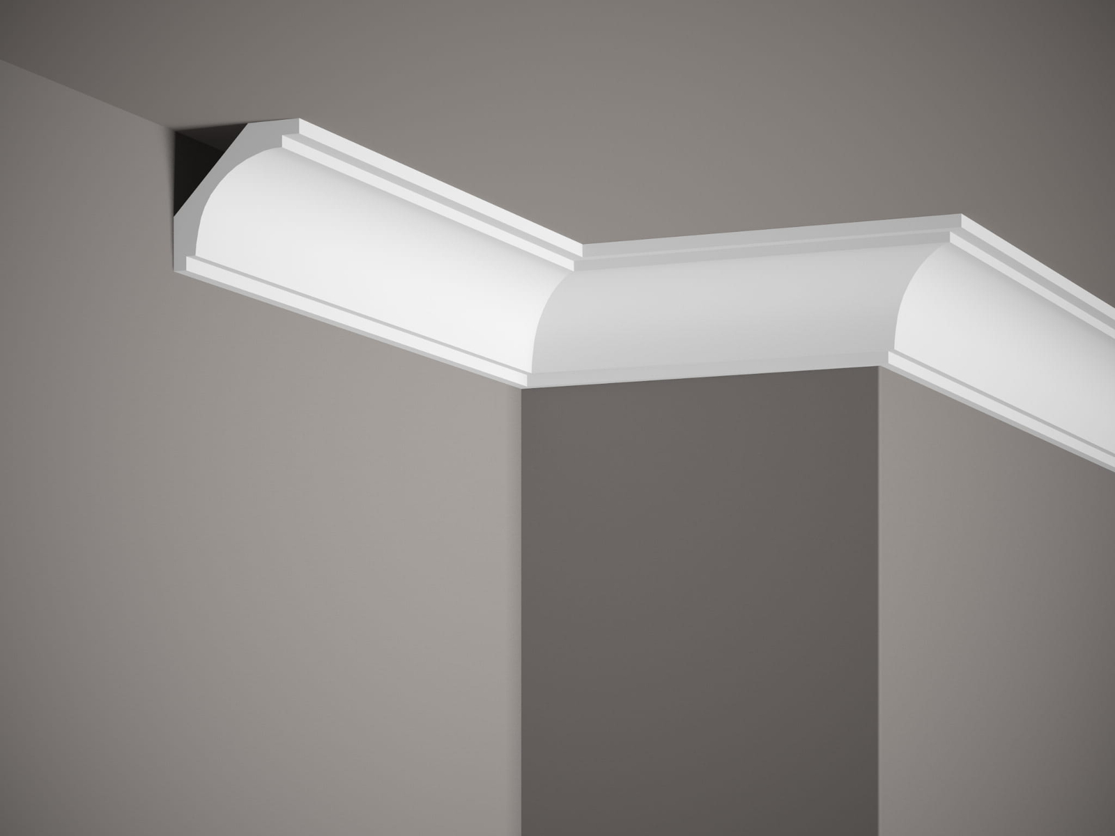 Listwa sufitowa Mardom Decor MD145 biała wym. 200 x 6 x 6 cm, z PolyForce