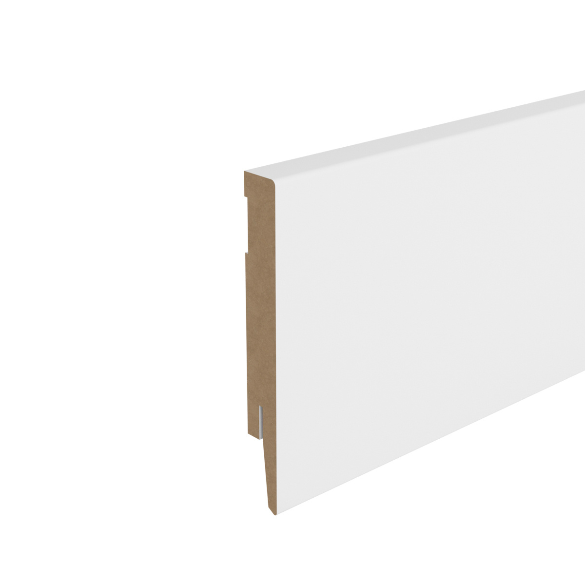 PRÓBKI 20 CM - Listwa przypodłogowa MDF - DUO 12cm - Biała Premium