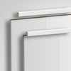 PRÓBKA 20 CM - Listwa wieńcząca do boazerii ściennej MDF - PLANO - Biała Premium