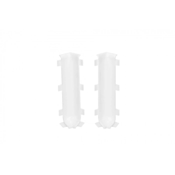 Narożnik wewnętrzny listwy podłogowej Creativa LP100 biały RAL9003 - 2 szt