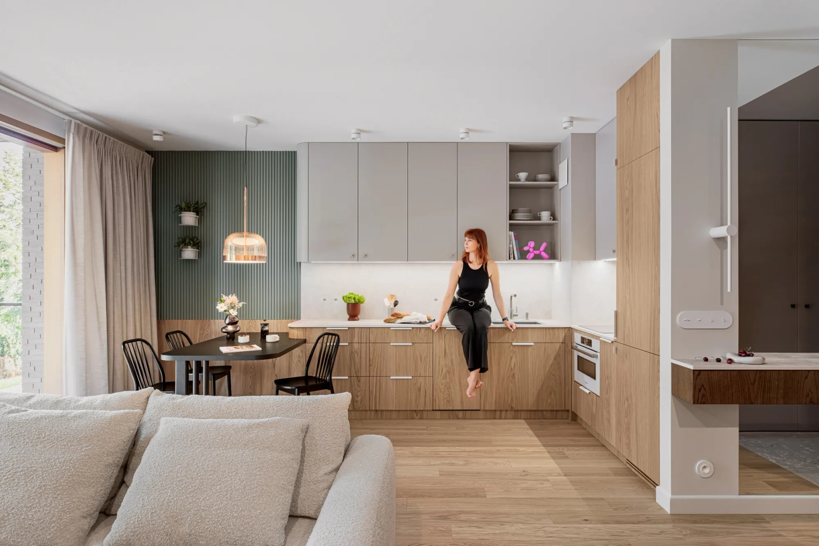 Panel ścienny WP001 Duna biały wym. 270 x 1.32 x 24.7 cm, z PolyForce