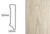 Listwa przypodłogowa fornirowana nielakierowana CP80 R3 (240 cm x 8 cm x 1,8 cm) dąb
