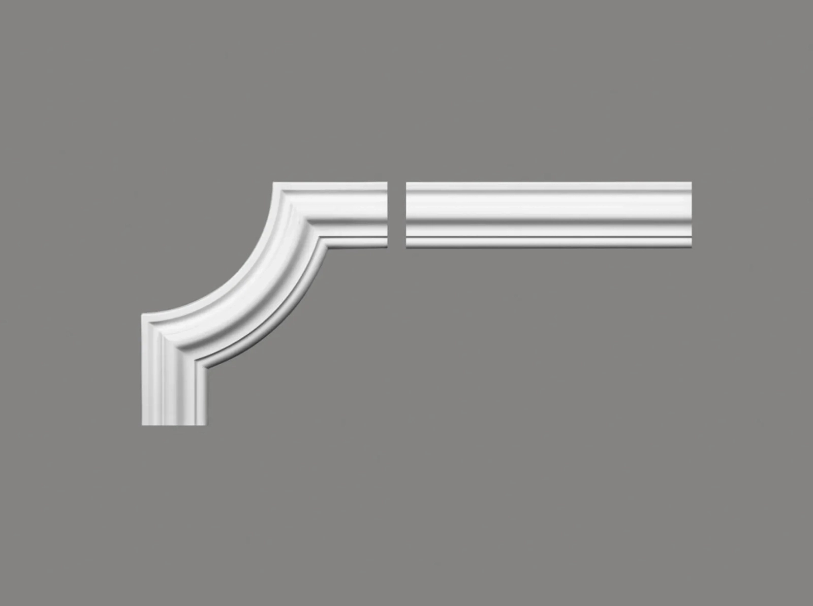 Narożnik MDD308-12 biały wym. 24 x 6.5 x 24 cm, z ProFoam