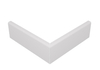 Narożnik zewnętrzny do listwy przypodłogowej lakierowany biały, wilgocioodporny, FOGE - LB1 8cm