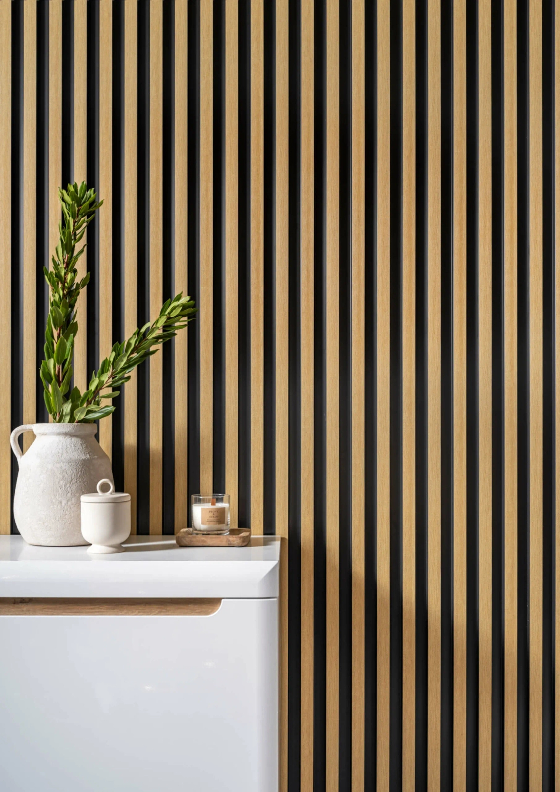 Lamela ścienna Dąb Naturalny L0305 wym. 270 x 2 x 11.5 cm, z PolyForce, kolor naturalny dąb