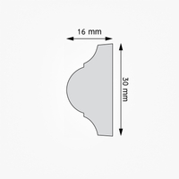 3 x 1.6 cm