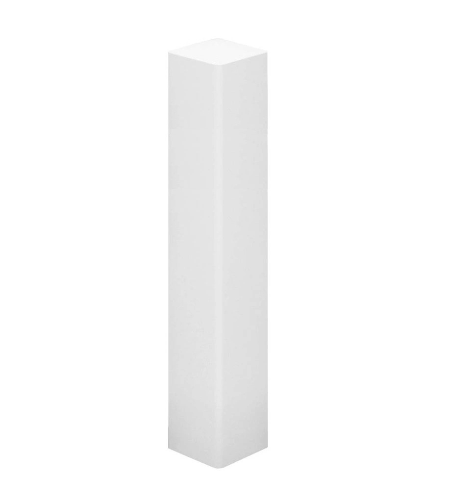 Słupek wykończeniowy biały do listew typu MX - wymiary 12,5 x 2 x 2 cm