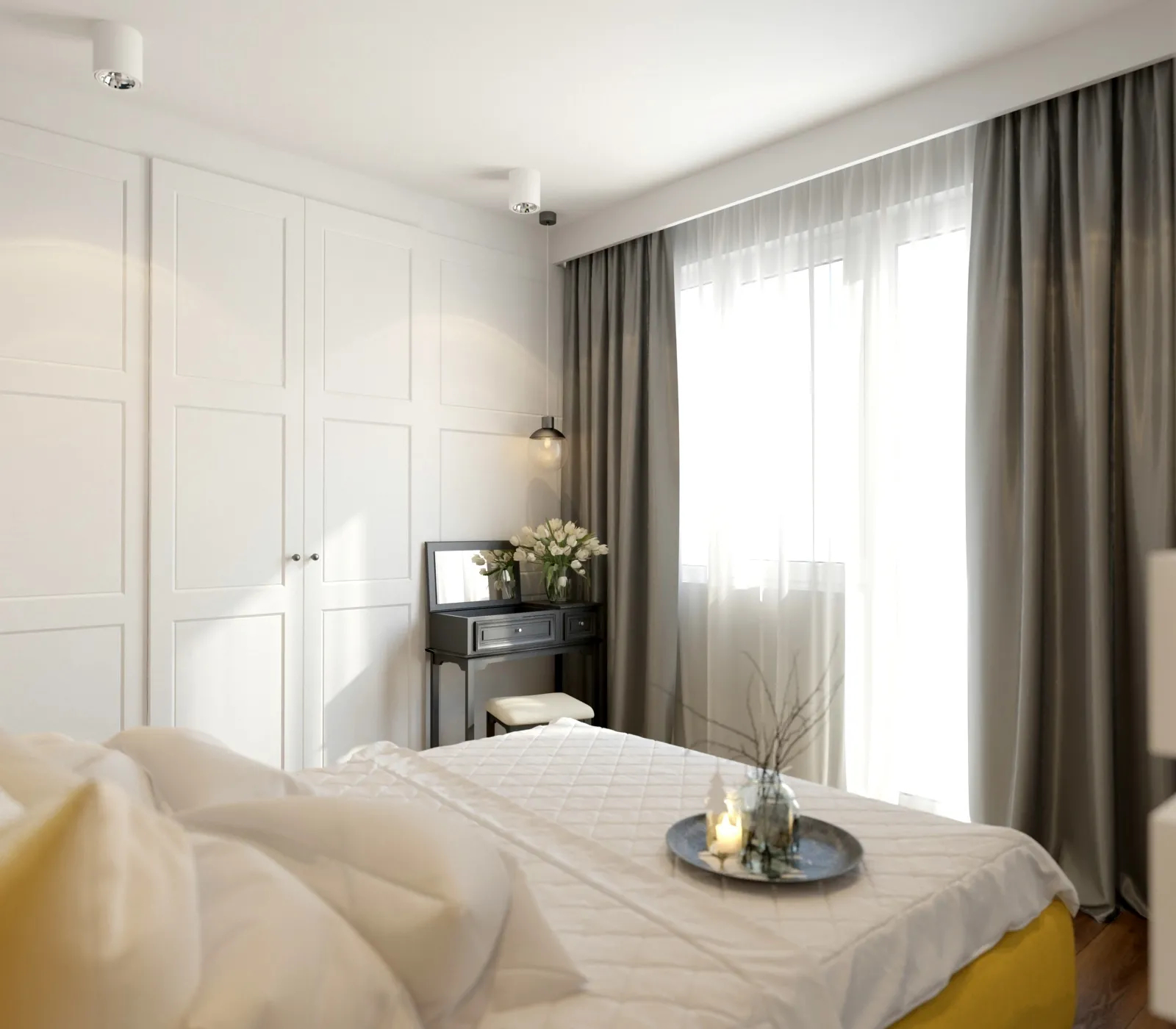 Maskownica karnisza QL036 biała wym. 240 x 4.6 x 14.8 cm, z PolyForce