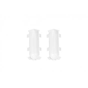 Narożnik wewnętrzny listwy podłogowej Creativa LP59 biały RAL9003 -2szt