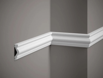Listwa ścienna biała MD308 wym. 200 x 2.1 x 6.5 cm, z PolyForce