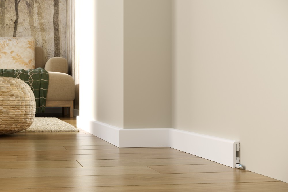 PRÓBKA 20 cm - Listwa przypodłogowa Premium Floor Durofit PF060 biała 6 cm