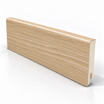 Listwa przypodłogowa drewniana 80x18 mm - dąb europejski lakierowany