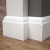 PRÓBKA 20 CM - Listwa przypodłogowa MDF lakierowana biała z wodoodporną powłoką BELLA 10cm