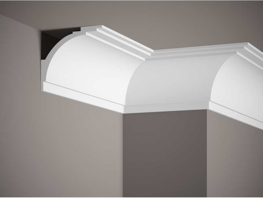 Listwa przysufitowa wielofunkcyjna MD105 biała wym. 200 x 12 x 10.8 cm