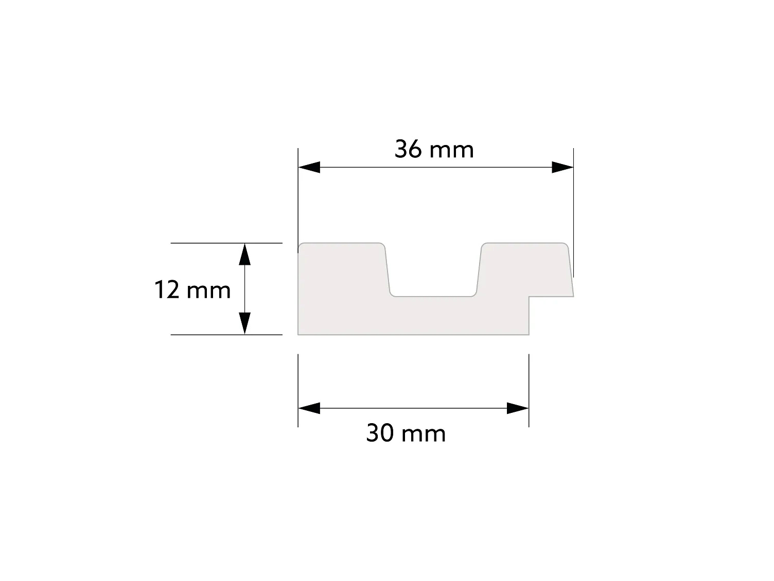 Lamela ścieniowa Lewe zakończenie L0106LT dąb klasyczny wym. 200 x 1.2 x 12 cm, z PolyForce