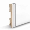 PRÓBKA 20 CM - Listwa przypodłogowa MDF lakierowana biała FOGE - LB1 10cm