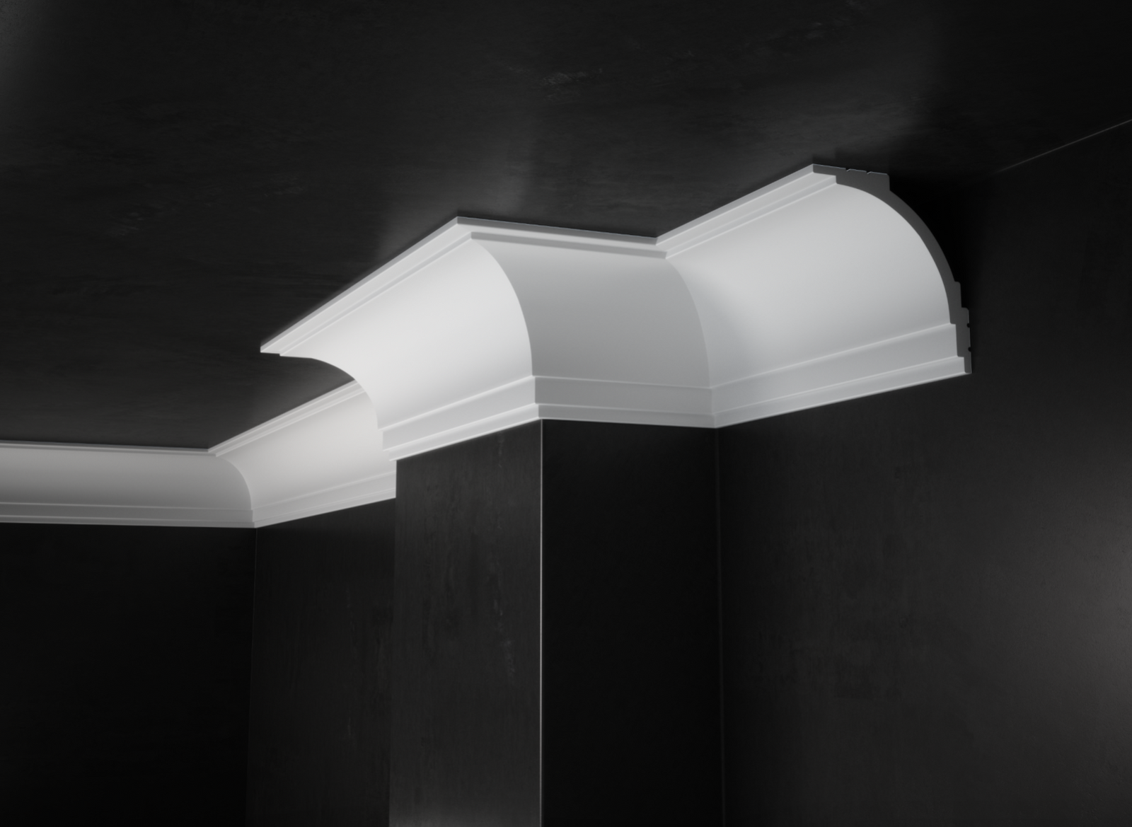 Maskownica do Karnisza LK-06 Creativa biała, wym. 244 x 12 x 11 cm LIGHTBLOCKER