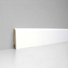 PRÓBKA 20 CM - Drewniana listwa przypodłogowa świerkowa biała, powłoka Polyblend - 6cm