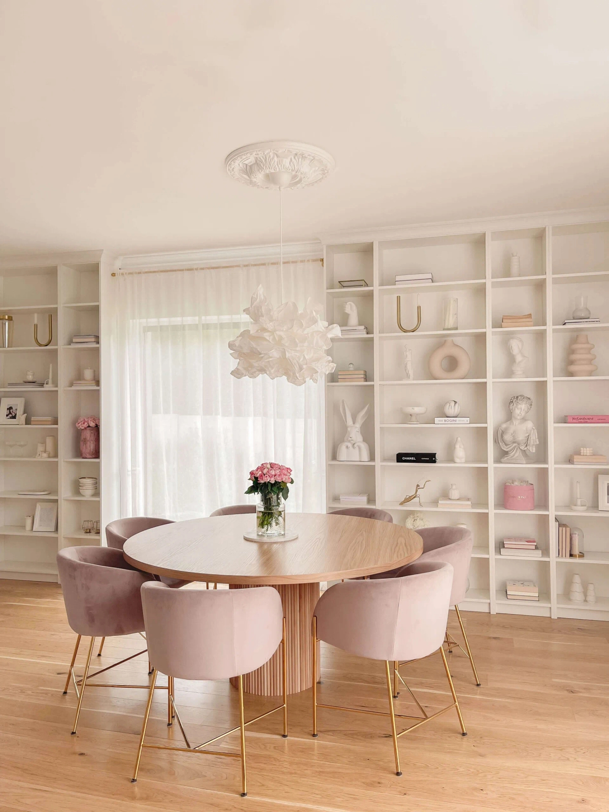 Rozeta sufitowa B3033 biała o wysokości 5.4 cm, z ProFoam