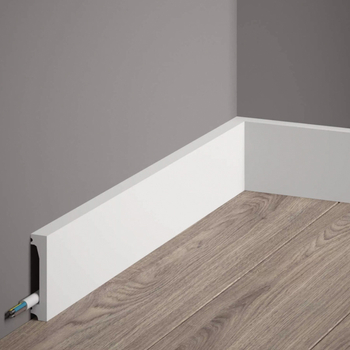 Listwa przypodłogowa MD032P biała wym. 200 x 1.3 x 6 cm, z PolyForce