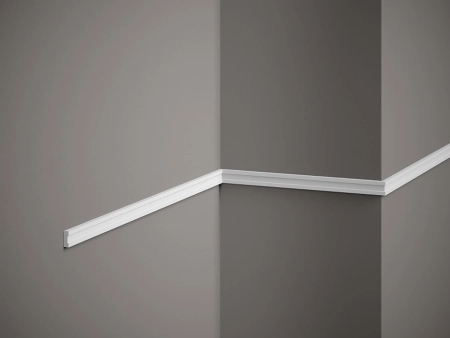 Listwa ścienna MDD316 biała wym. 200 x 0.5 x 1.5 cm, z ProFoam