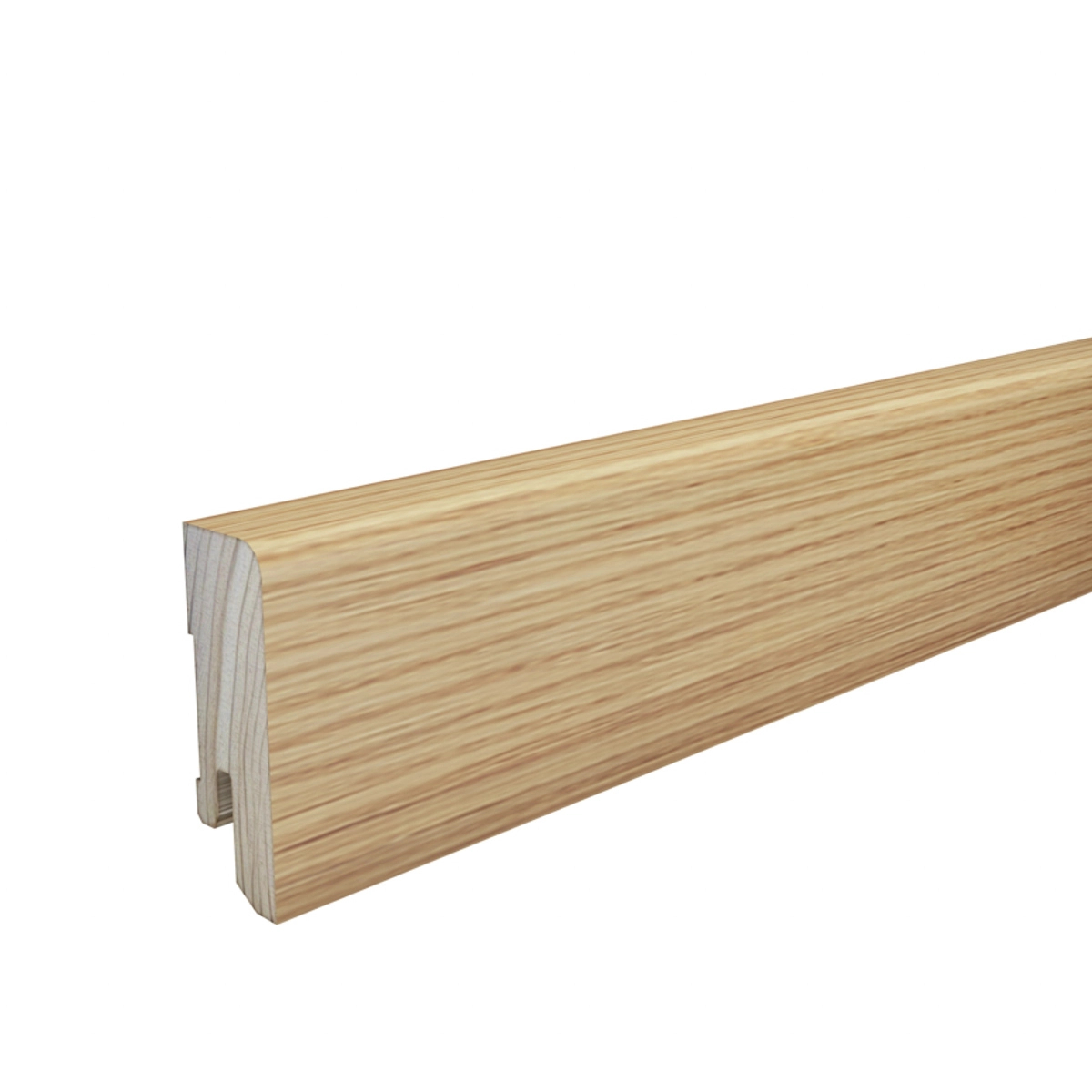 PRÓBKA 20 CM - Listwa przypodłogowa drewniana 50x18 mm Pedross - dąb lakierowany