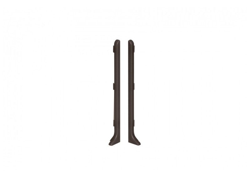 Zakończenia listwy podłogowej Creativa LP100 kolor kawowy EC40S Lewe+Prawe