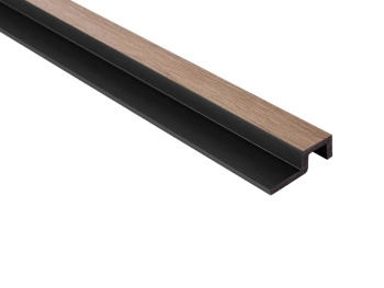 Zakończenie lameli Prawe L0303R Dąb Szary wym. 270 x 2 x 6.2 cm, z PolyForce
