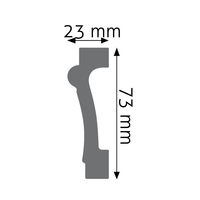 7.4 x 2.3 cm