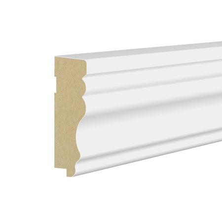 PRÓBKA 20 CM - Listwa wieńcząca do boazerii ściennej MDF - LINEA - Biala Premium