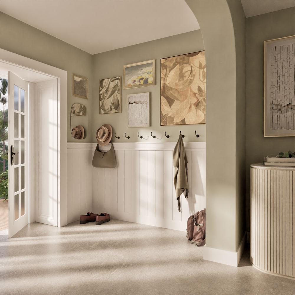 Lakierowana boazeria angielska PURE - wymiary 200 x 121 cm