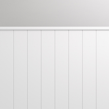 Nowoczesna boazeria ścienna MDF lakierowana – styl angielski - zestaw listew - długość 225 cm / wysokość 83 cm (model Nova Slim)