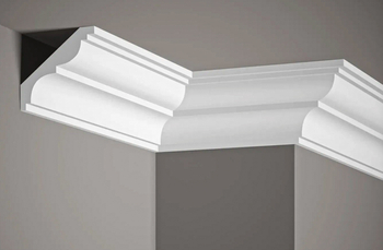 Listwa przysufitowa biała MDB117 wym. 200 x 9.2 x 8.3 cm, z ProFoam