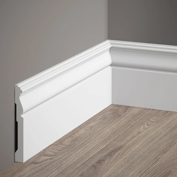 Listwa przypodłogowa MD095 biała wym. 200 x 1.5 x 12 cm, z PolyForce
