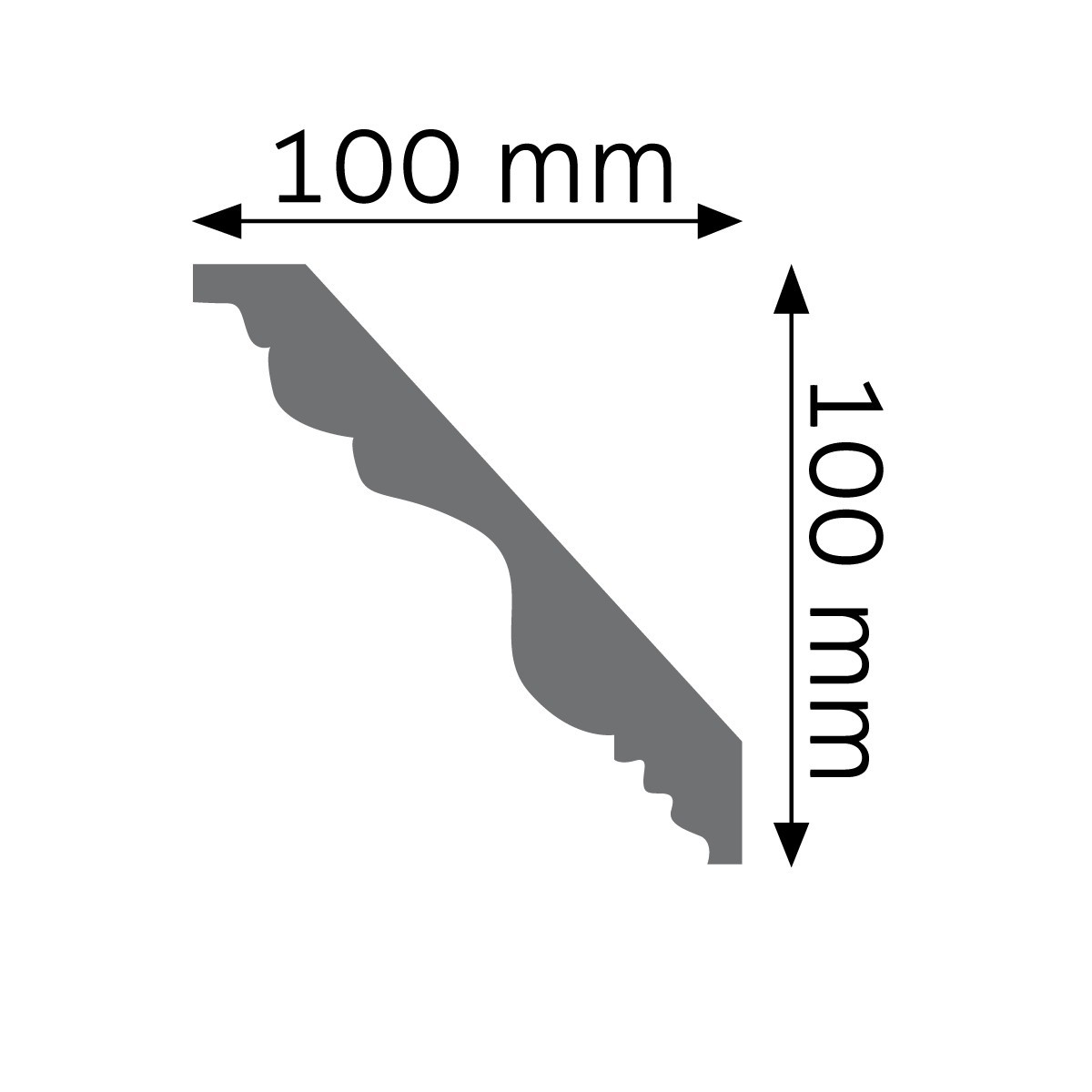 Listwa gzymsowa gładka Creativa LGG-04