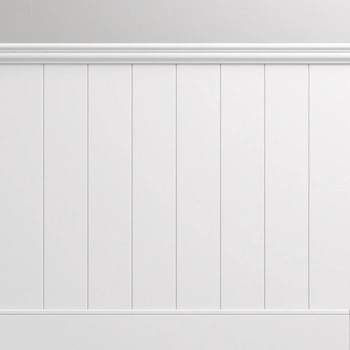 Boazeria angielska MDF lakierowana - zestaw listew na ścianę z listwą przypodłogową - długość 225 cm / wysokość 94,6 cm (model Nova-2)