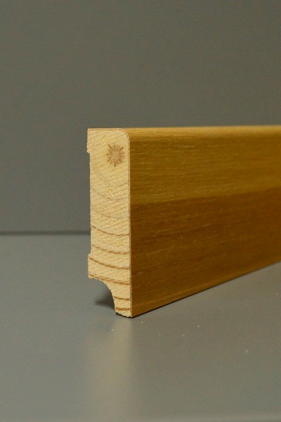 Listwa przypodłogowa fornirowana lakierowana CP58 (240 cm x 5,8 cm x 1,6 cm) jesion ciemny