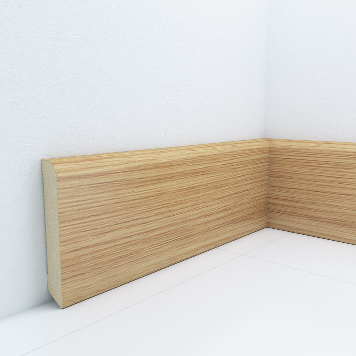 PRÓBKA 20 CM - Listwa przypodłogowa MDF Dąb Premium, 80x15 mm, Pedross