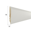 Listwa przypodłogowa drewniana lakierowana PW90 (220 cm x 9 cm x 1,6 cm) iglaste białe